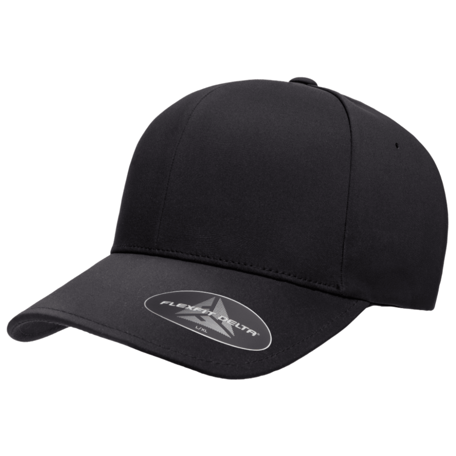 Flexfit 180 Delta Hat (Black) - 19-4305
